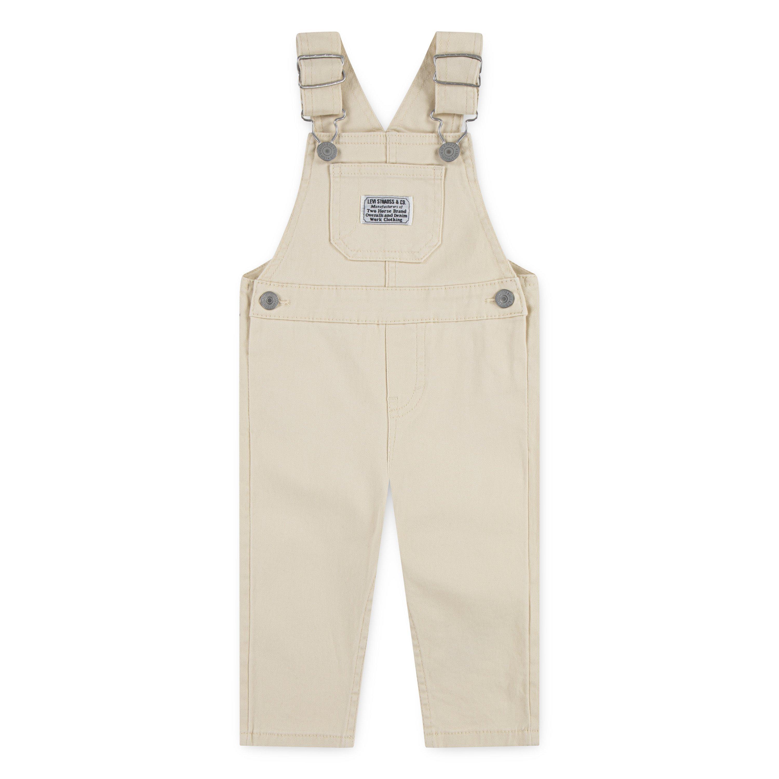 Levi's Twill Infant Boys' Beige Denim Overalls - BEIGE